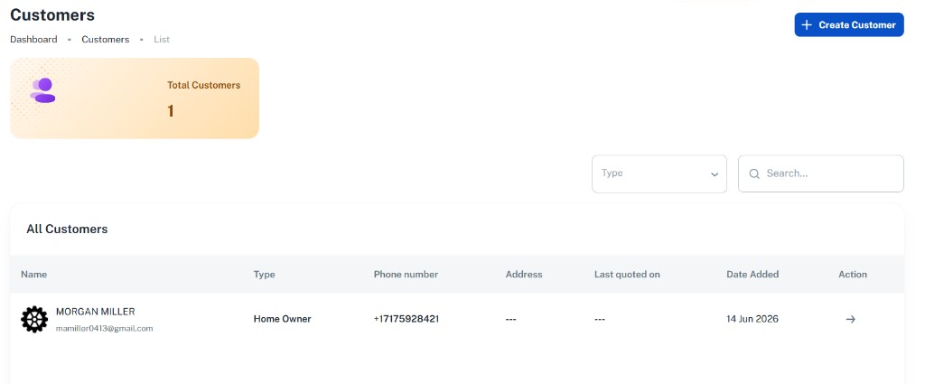 Customer records