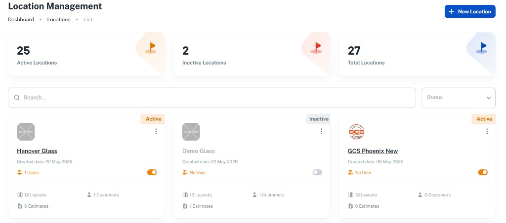 Multi-location management