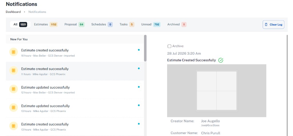Real-time notifications